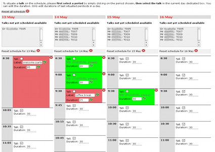 schedule